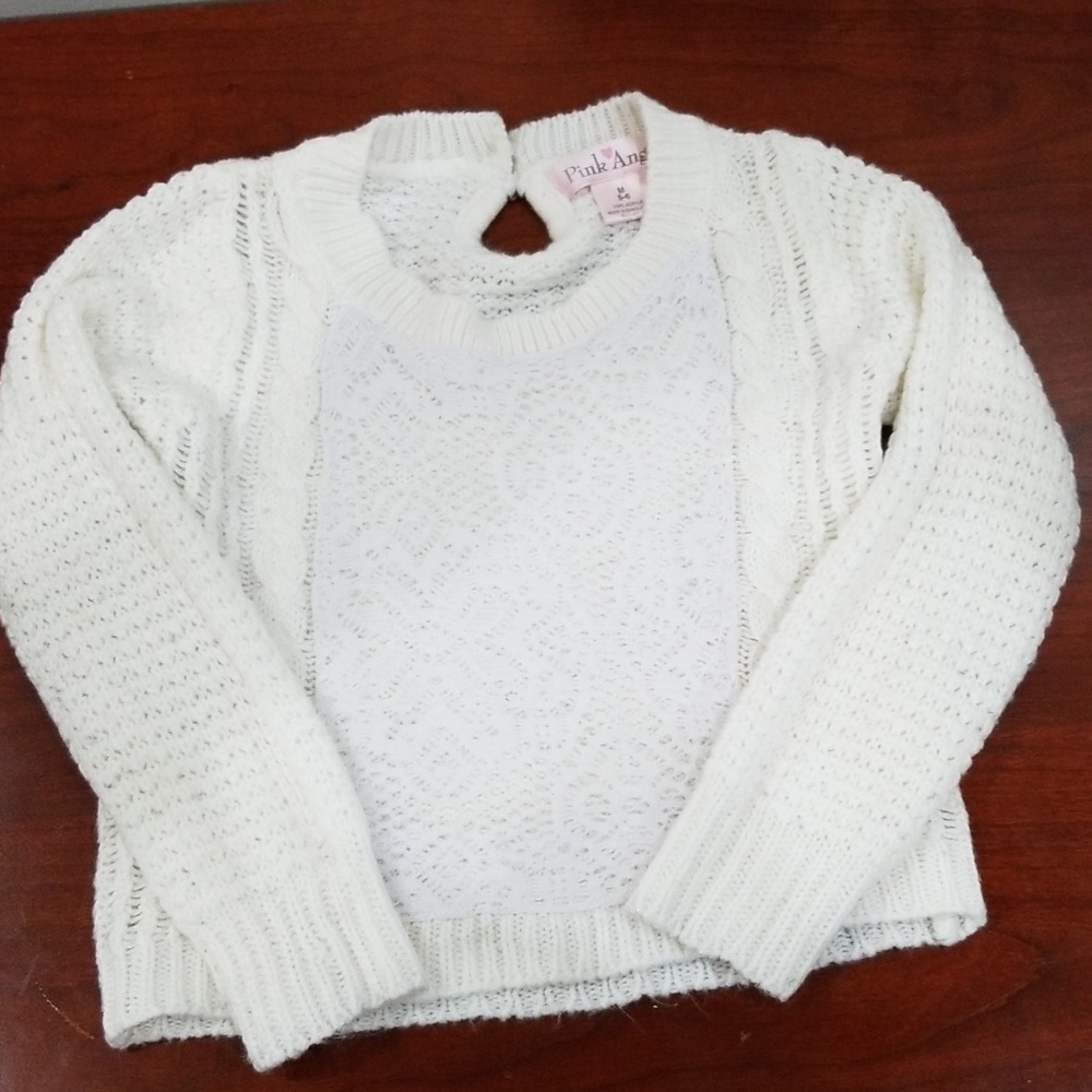 Pink Angel girls m 5-6 sweater
